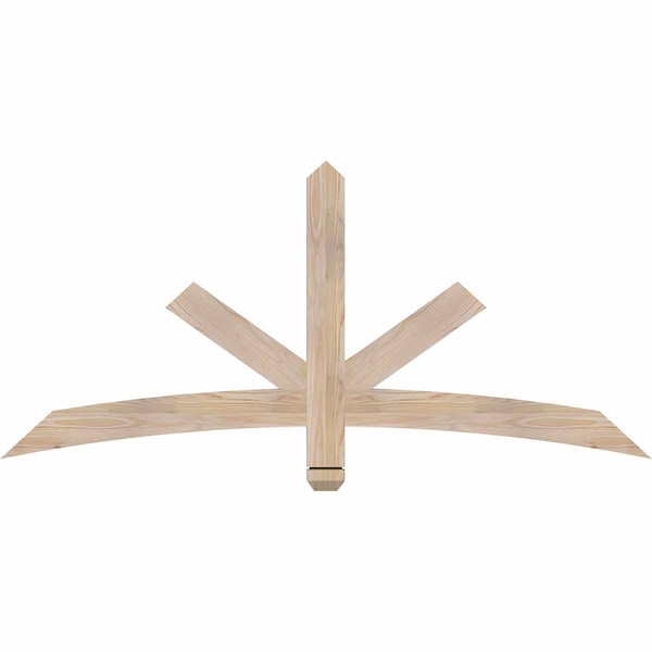Ekena Millwork Alberta Smooth Timber Gable Bracket, Douglas Fir, 60"W x 27"H x 1 1/2"D x 3 1/2"F, 11/12 Pitch GBW060X27X0204ALB00SDF - main